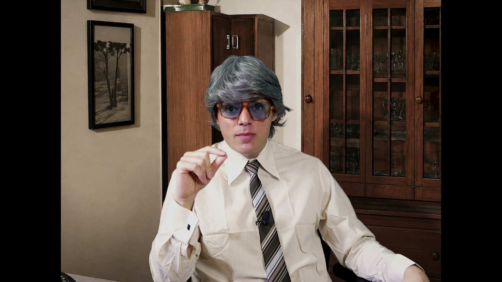 Modré nebo čiré brýle